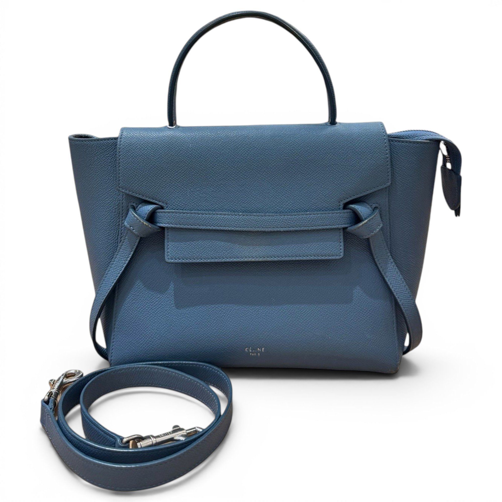 Belt leather handbag