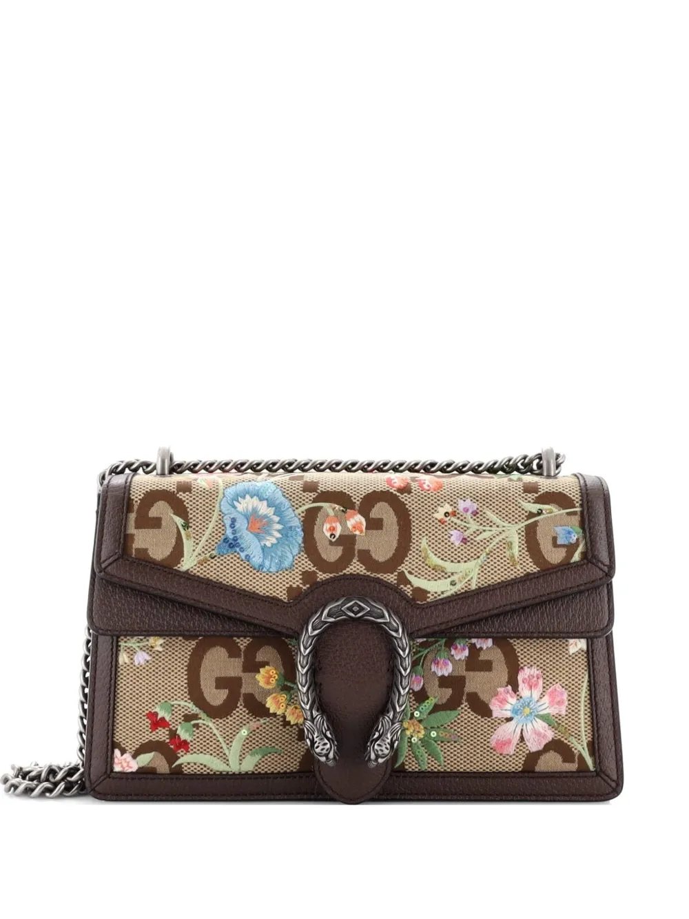 Dionysus Bag Embroidered Jumbo GG Canvas Small shoulder bag