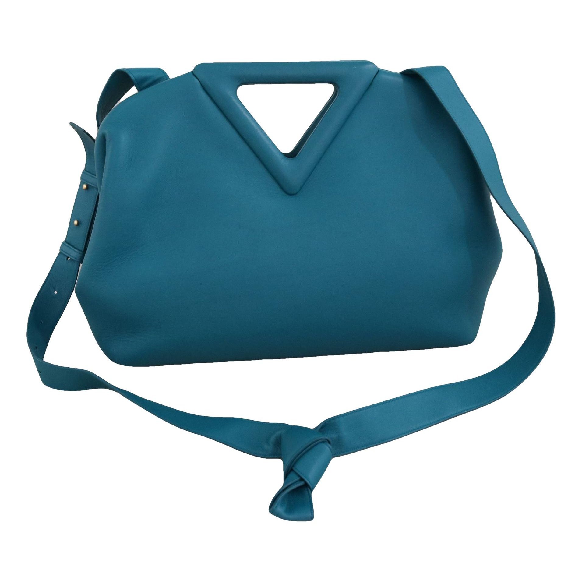 Point leather handbag
