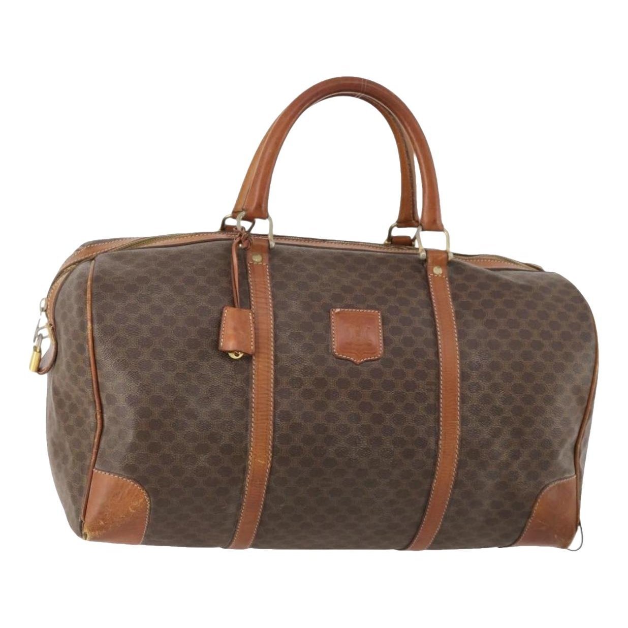 Patent leather travel bag