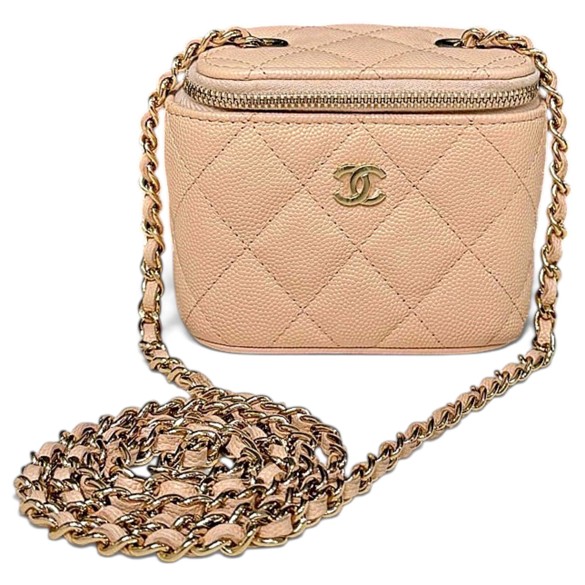 Vanity leather handbag