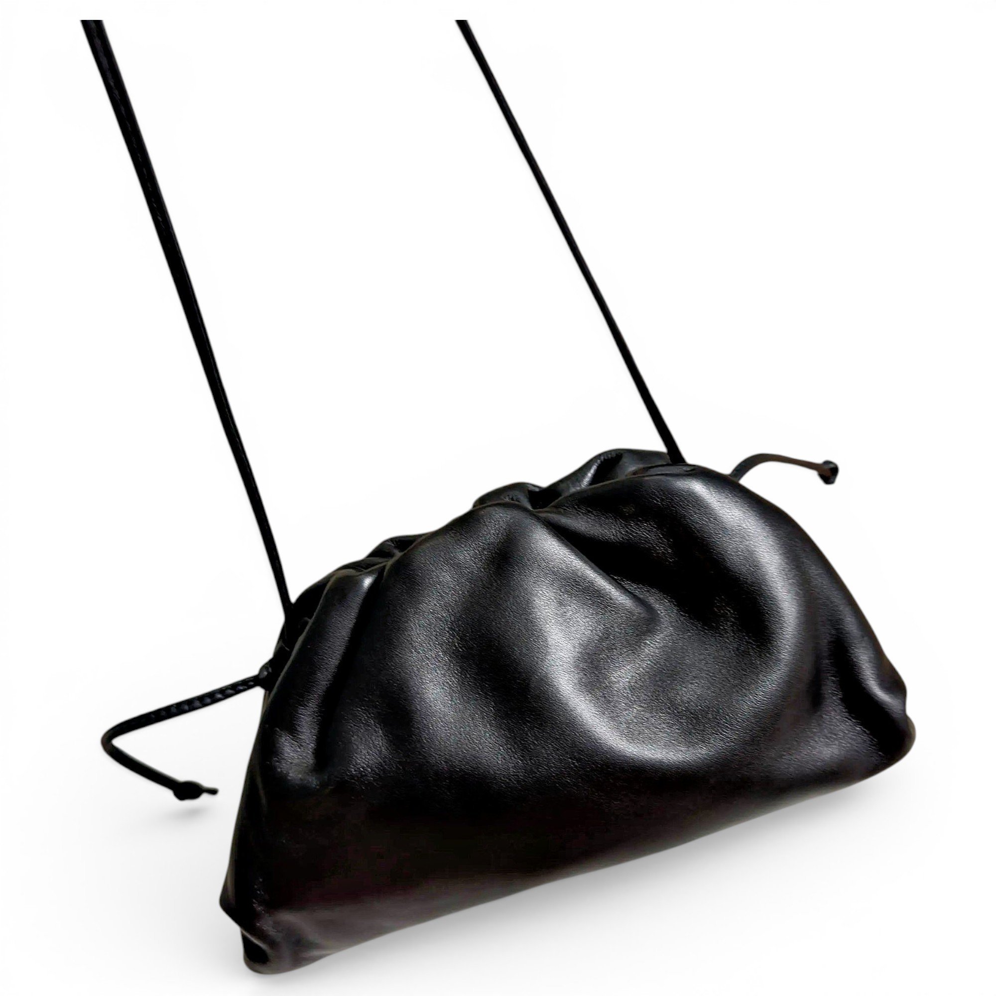 Pouch leather handbag