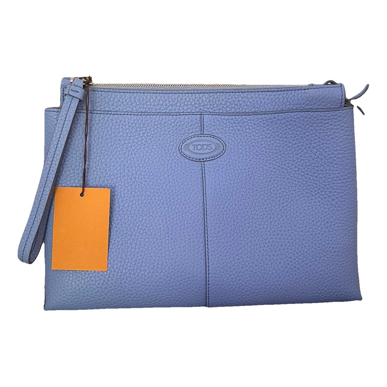 Leather clutch bag