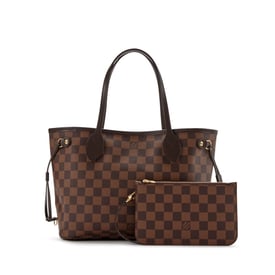 Louis Vuitton Brown Damier Ebene Coated Canvas Neverfull PM Gold Hardware, 2021