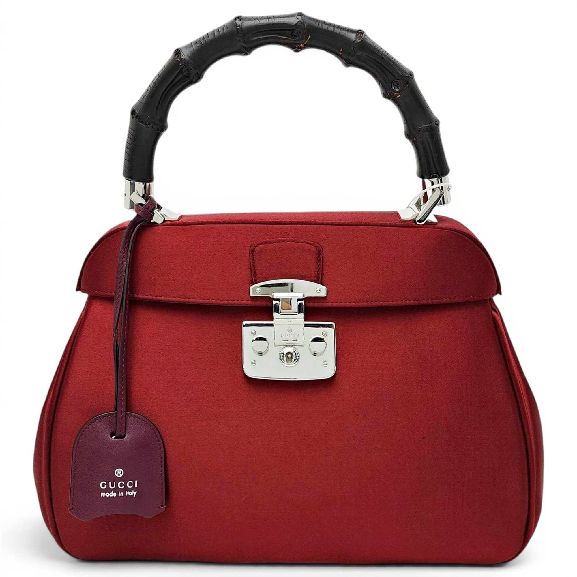 Lady Lock velvet handbag