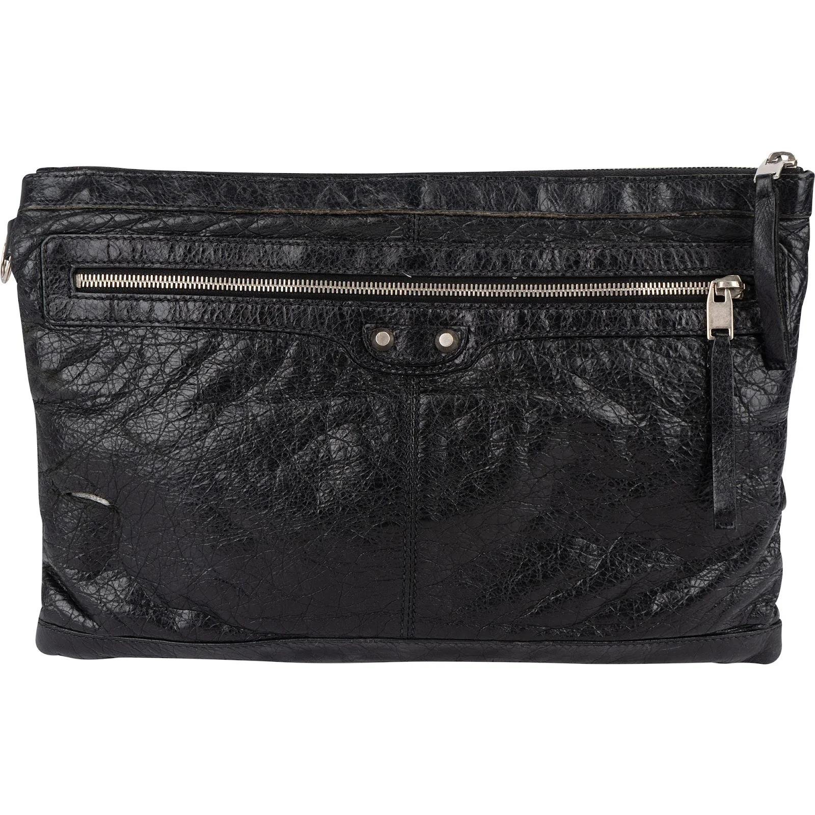 City Clip leather clutch bag