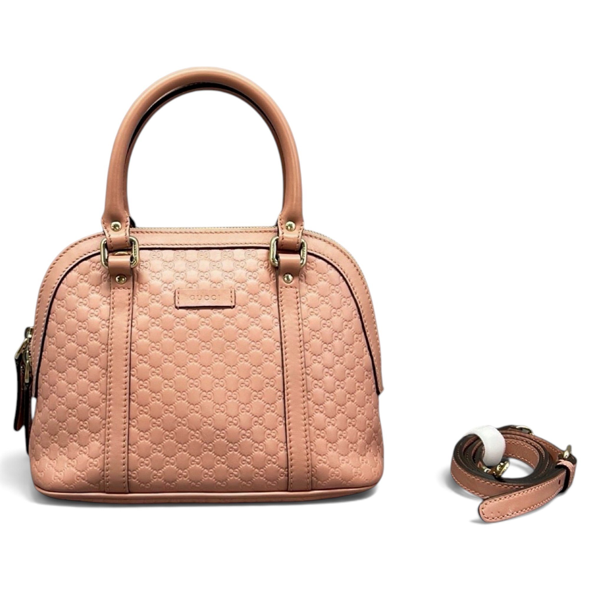 Dôme leather handbag