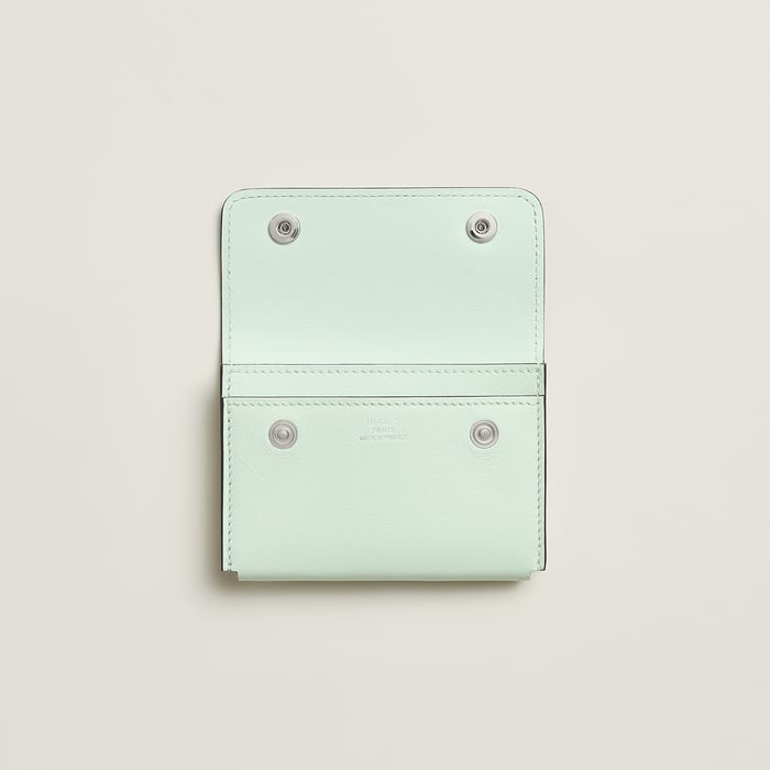 Vert Peppermint Hermèsnap Card Holder