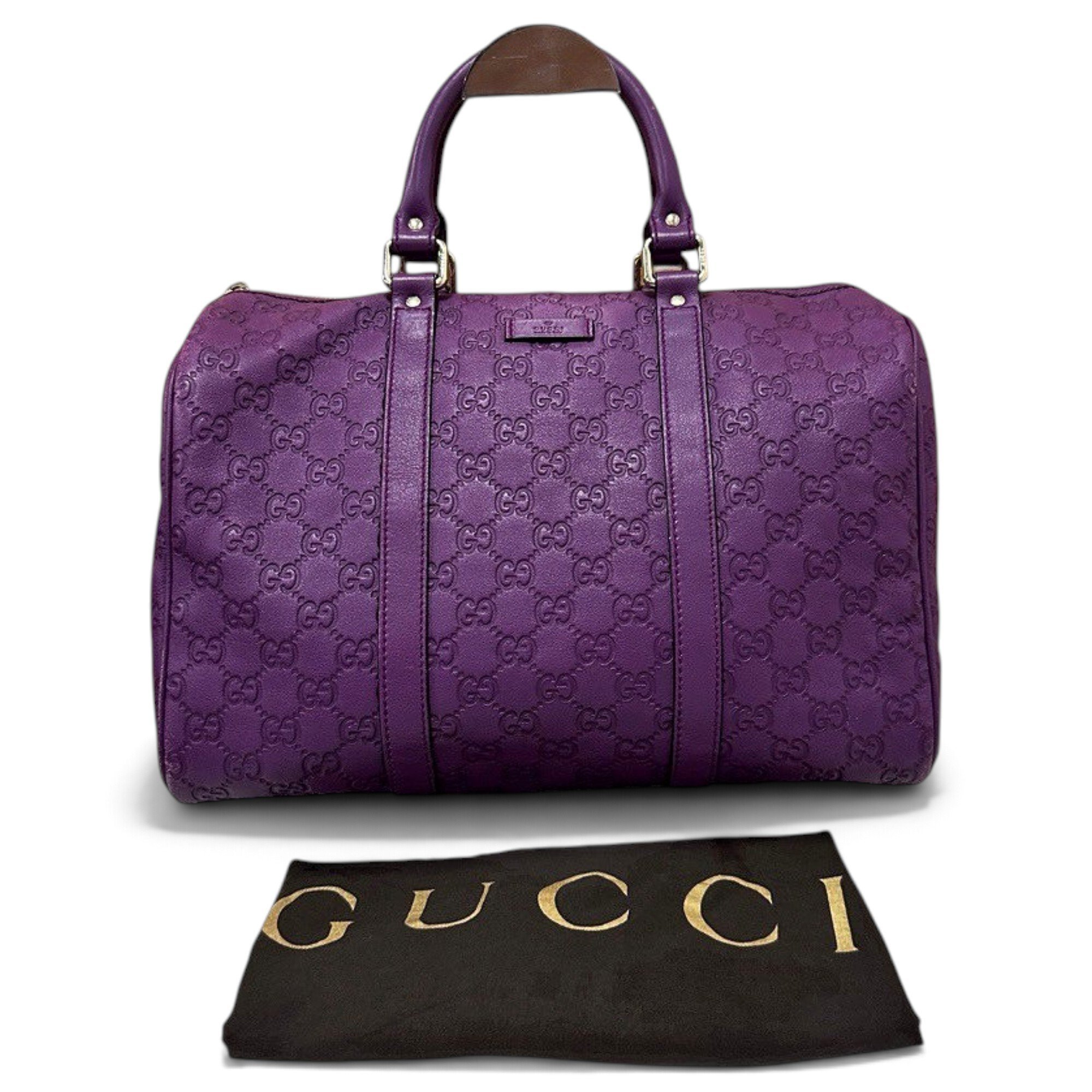Boston leather handbag