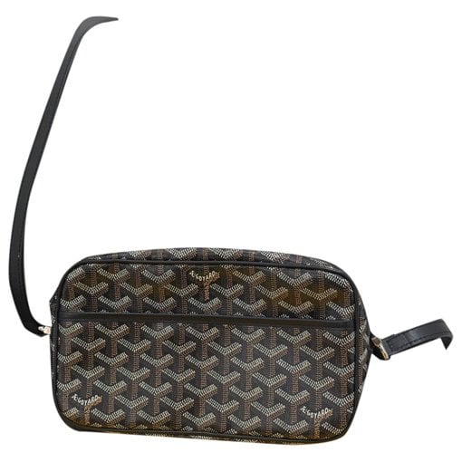 Goyard Cap vert leather crossbody bag