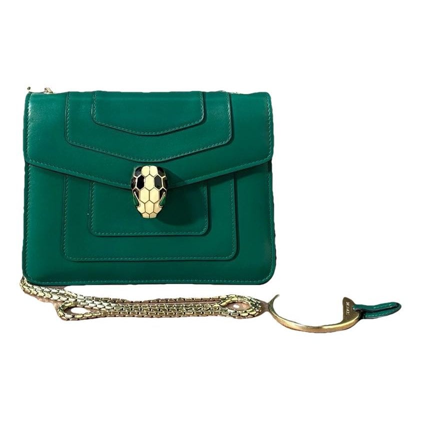 Serpenti leather handbag