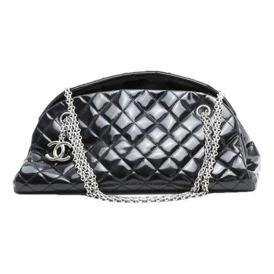 Mademoiselle patent leather handbag