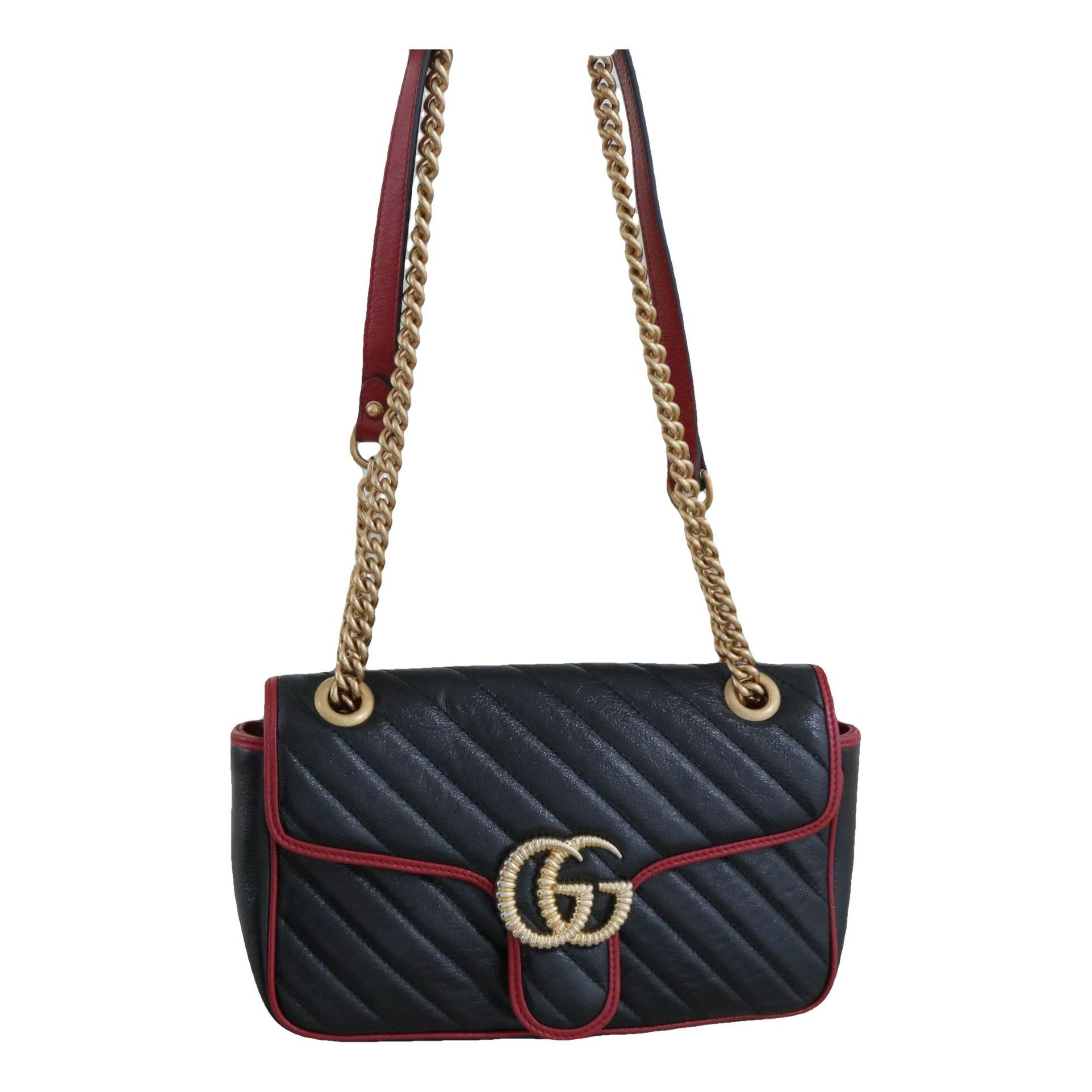 GG Marmont Flap leather handbag