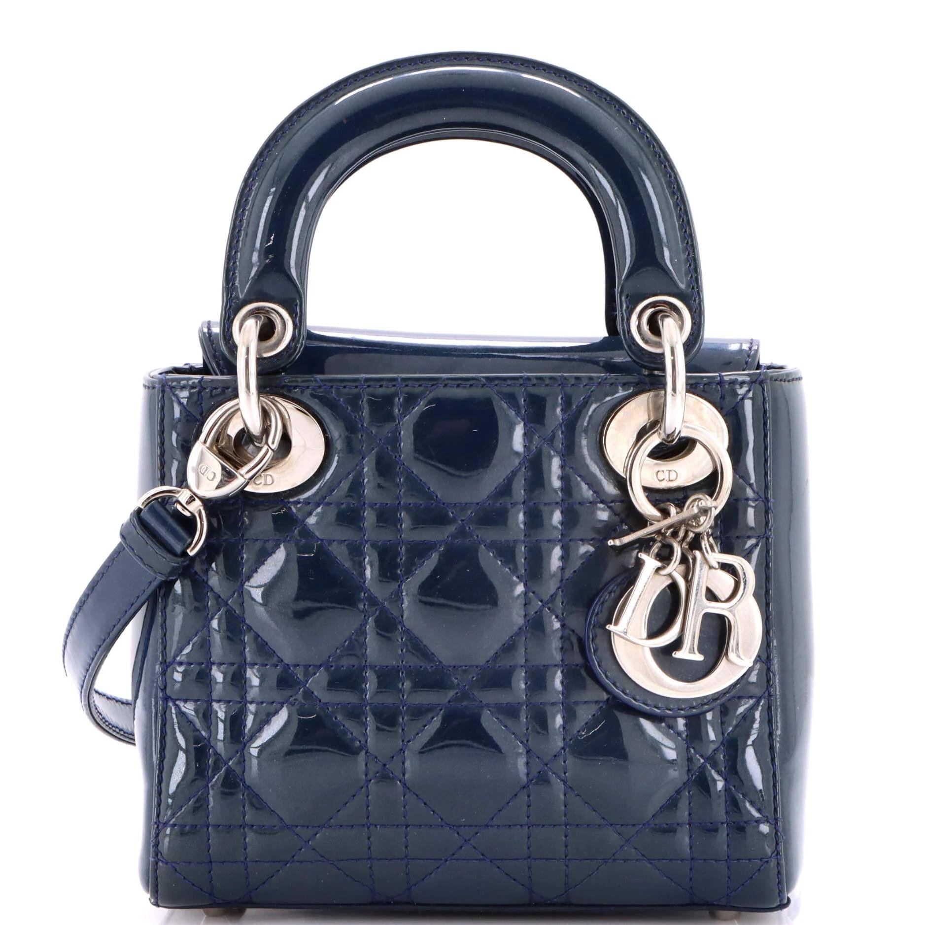 Patent leather handbag