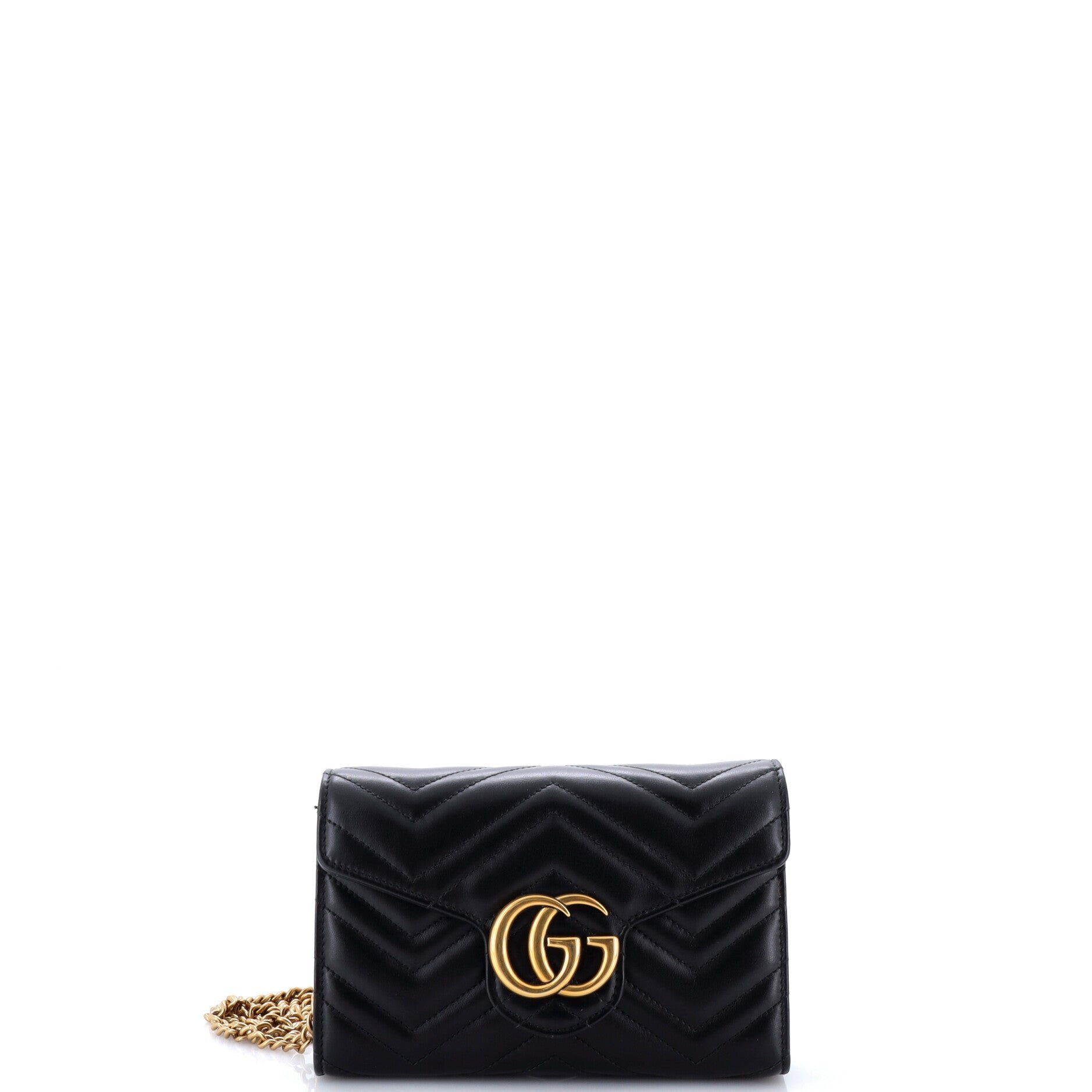 GG Marmont Chain Wallet Matelasse Leather Mini