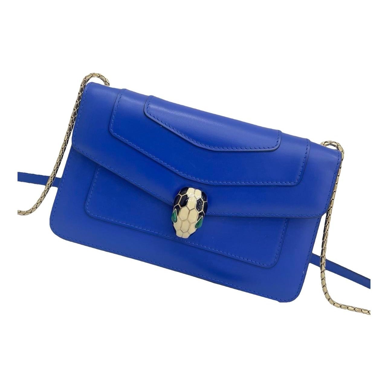 Serpenti leather handbag