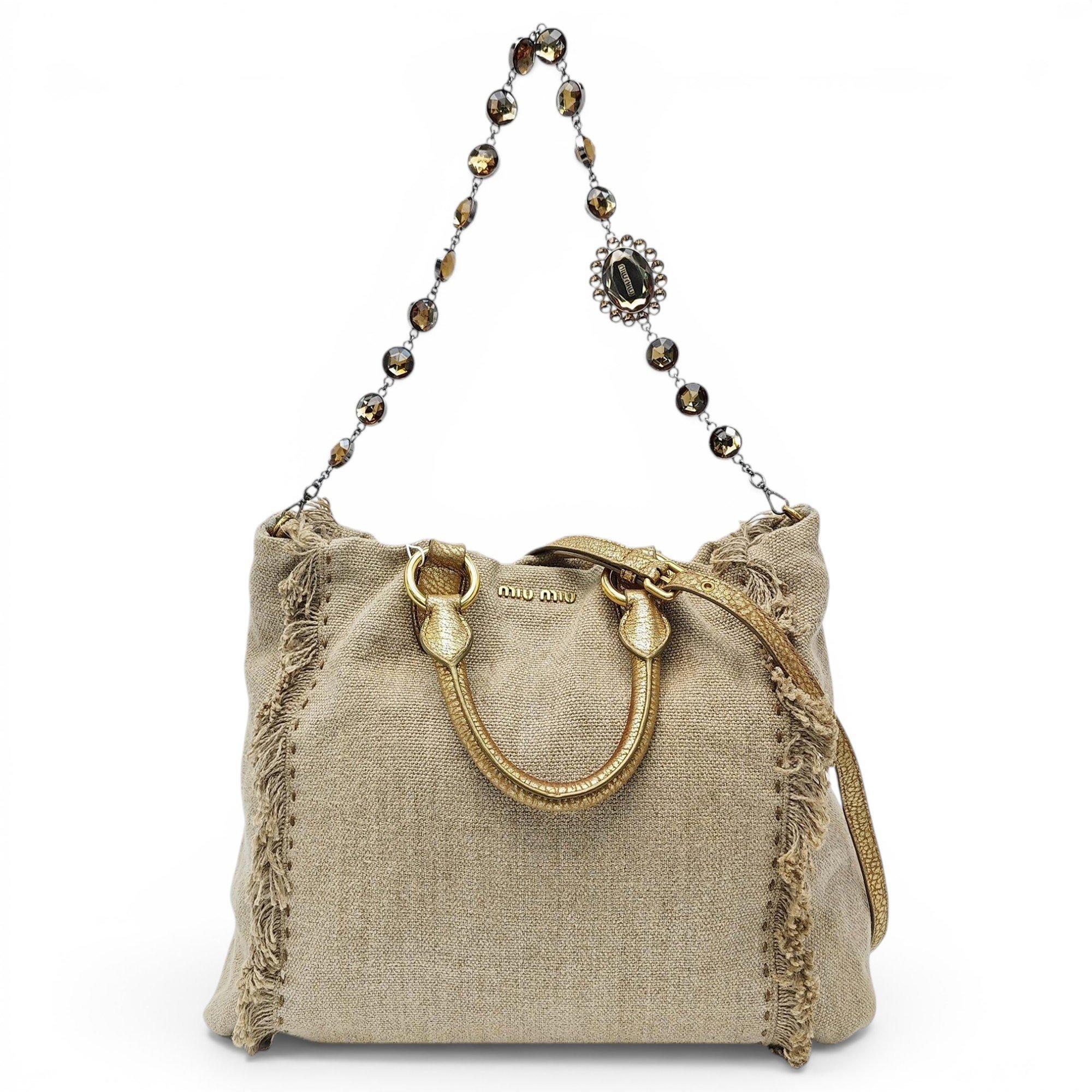 Miu Miu Linen tote