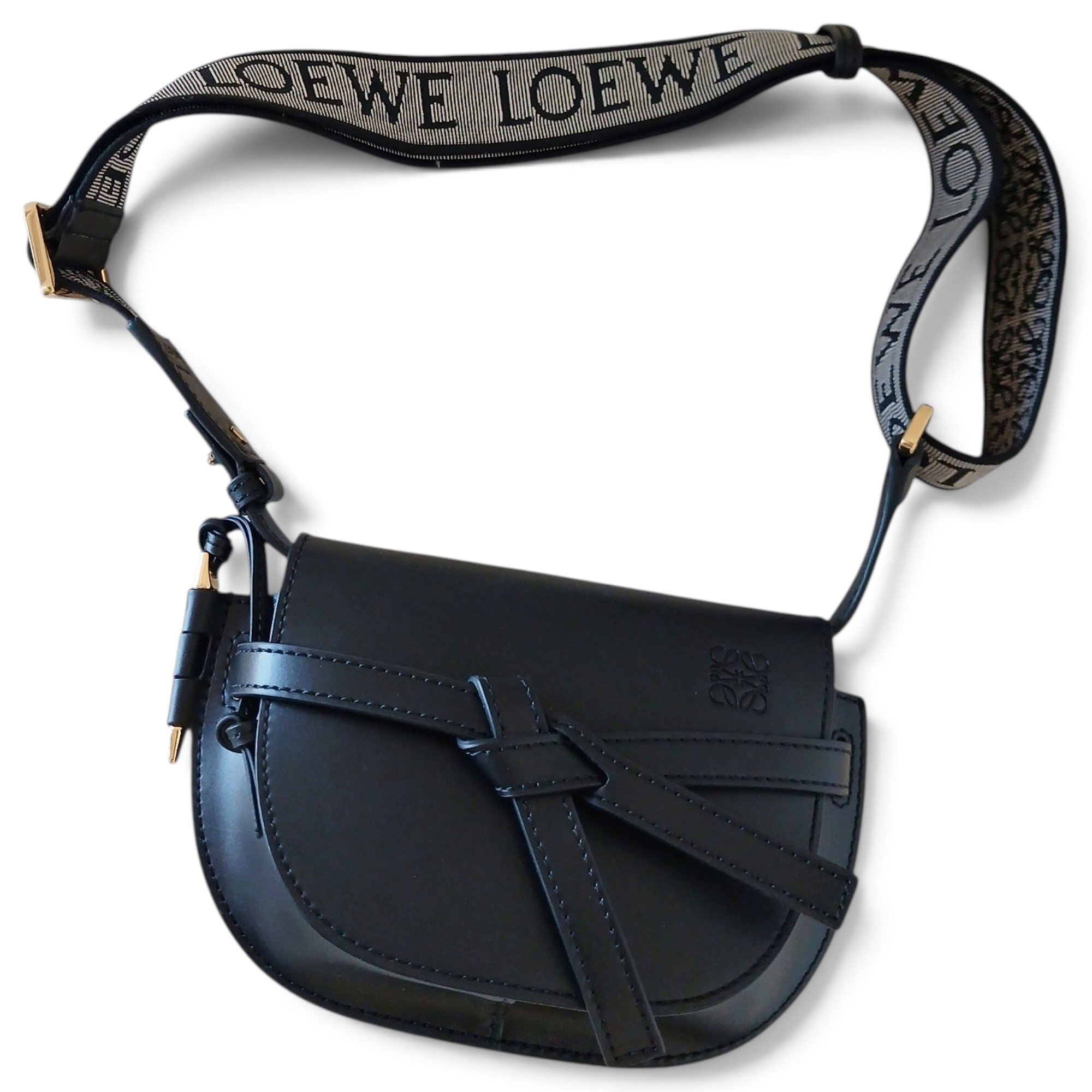 Gate leather crossbody bag