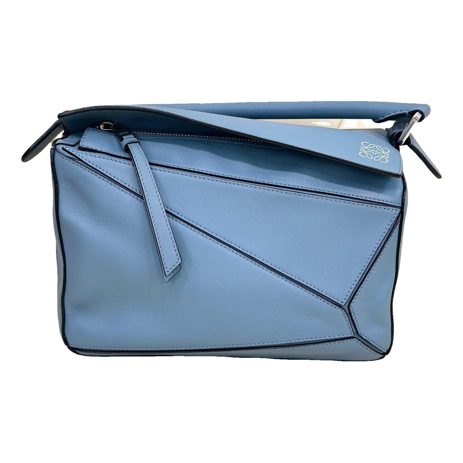 Puzzle leather handbag