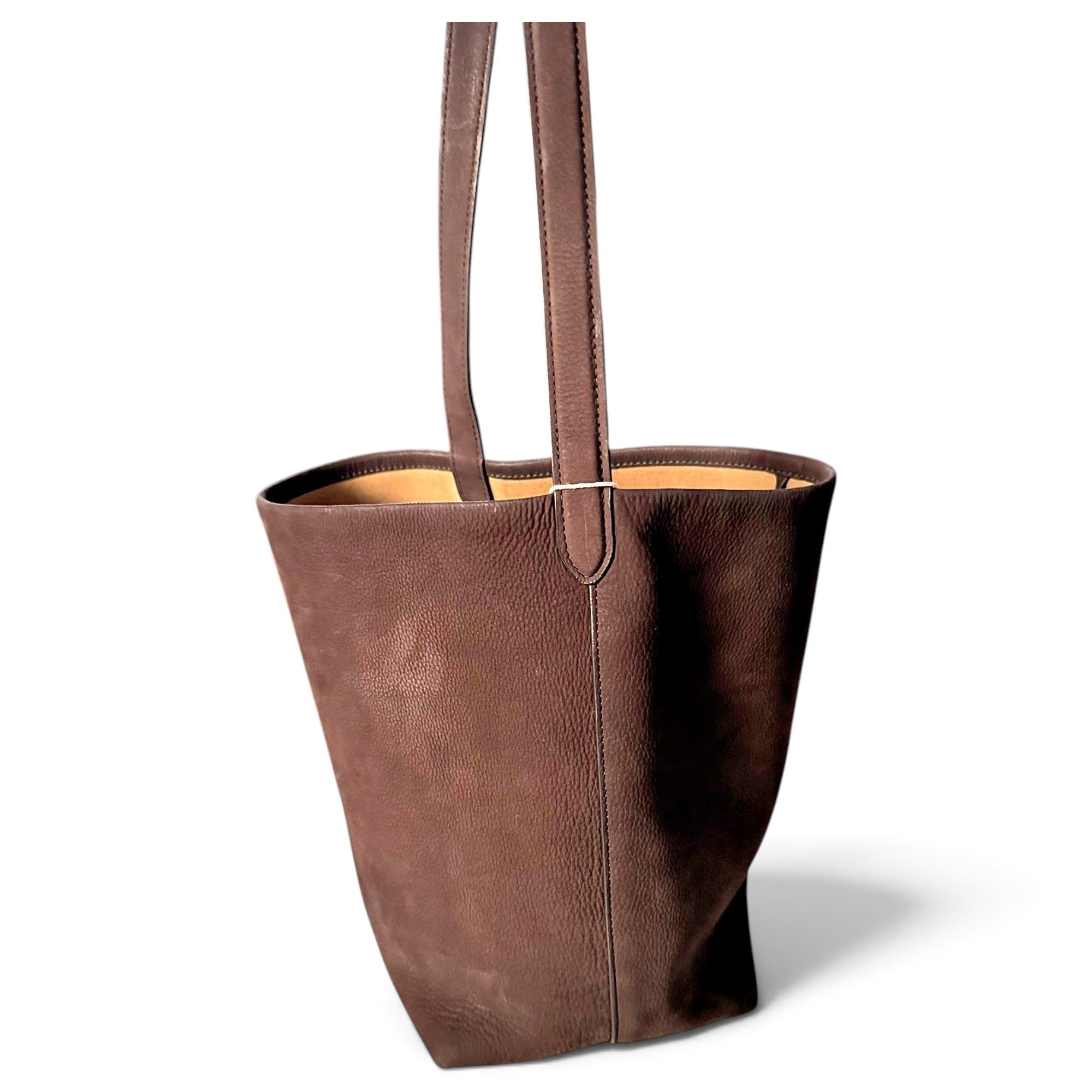 The Row Park N/S leather tote
