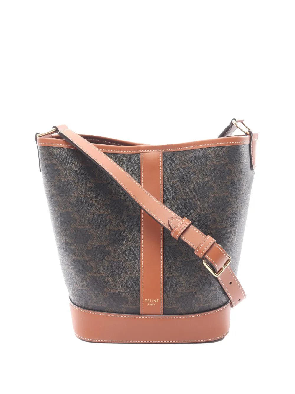 2000-2026 Small Triomphe Coated Canvas bucket bag