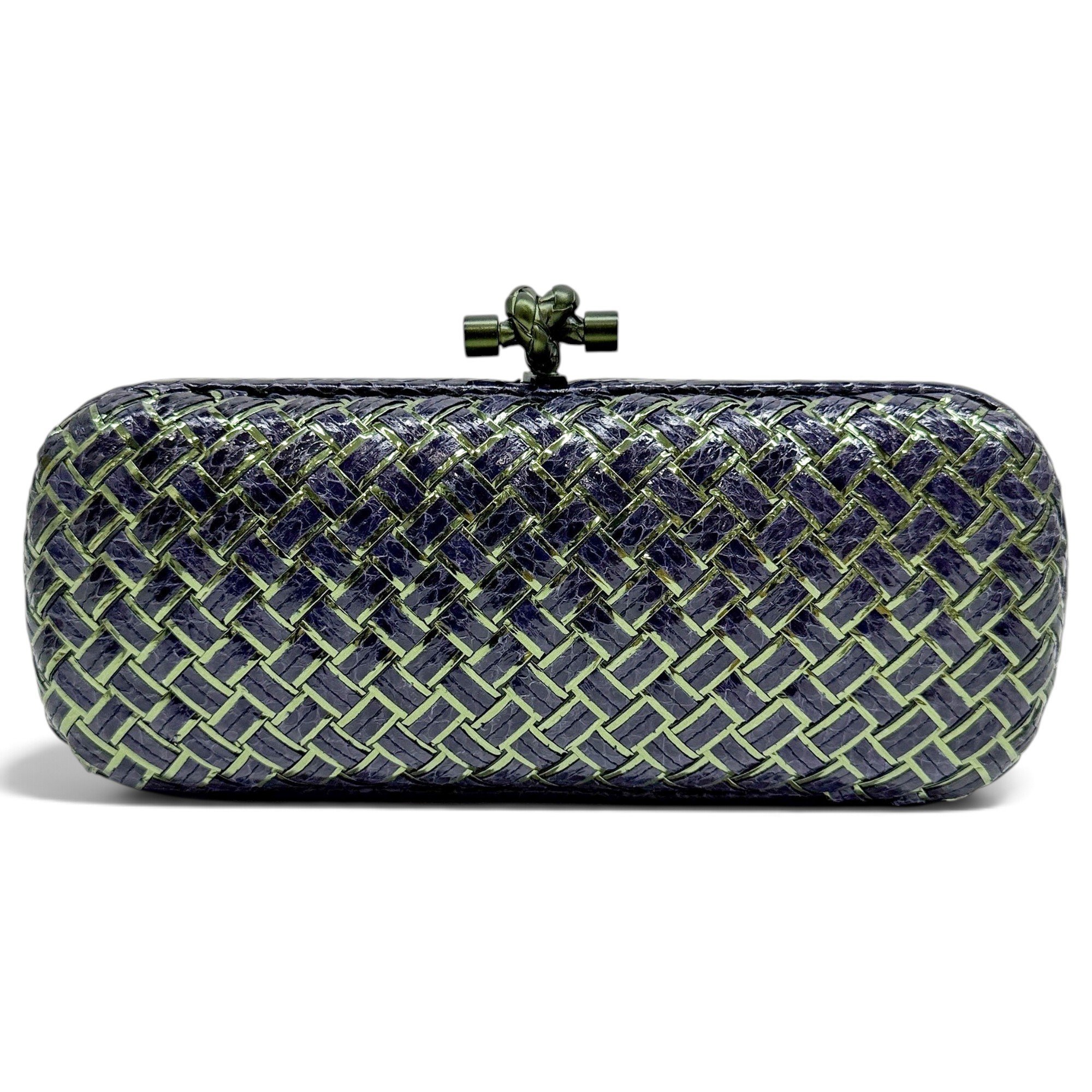 Pochette Knot leather clutch bag