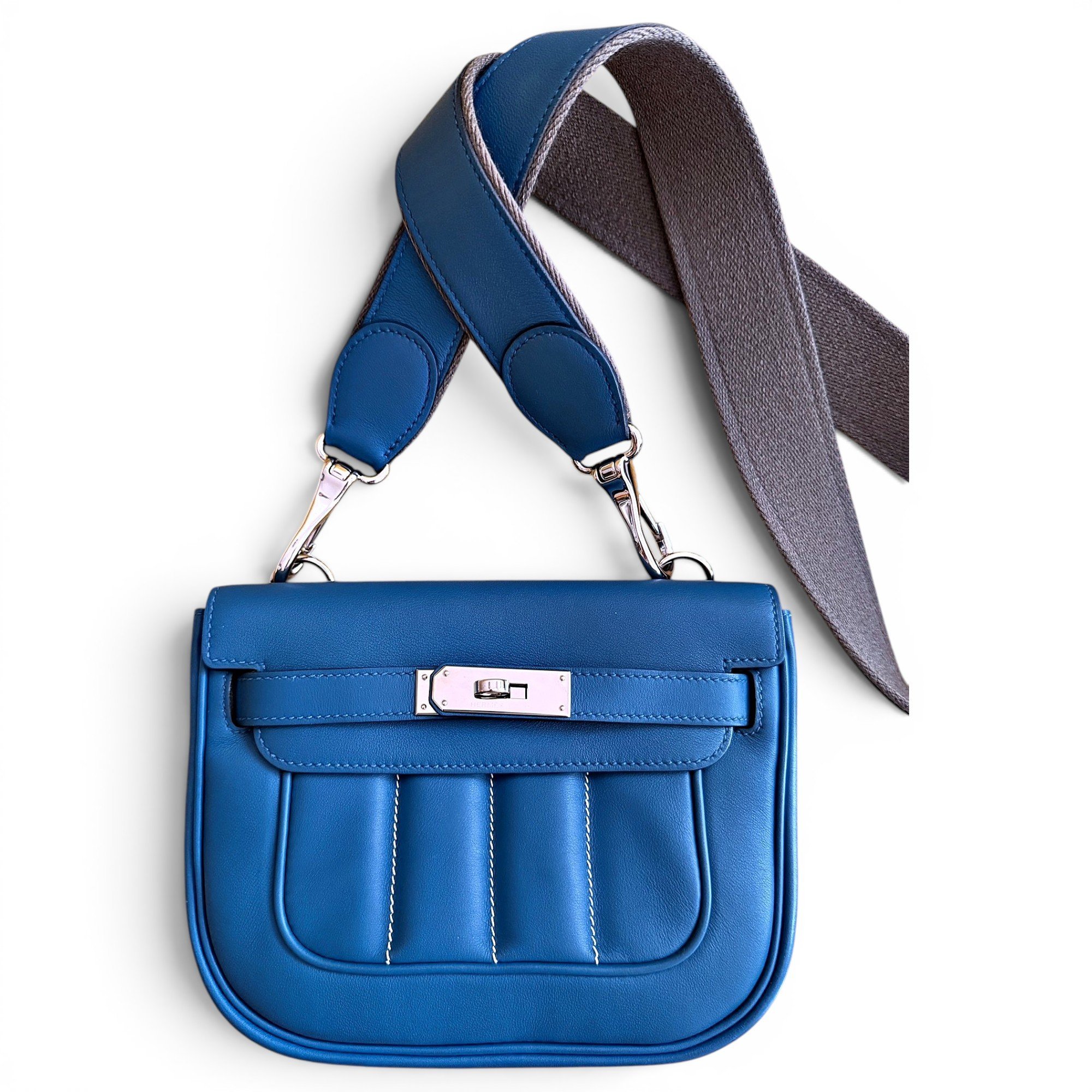 Hermes Berline Handbag Toile H Berline Canvas