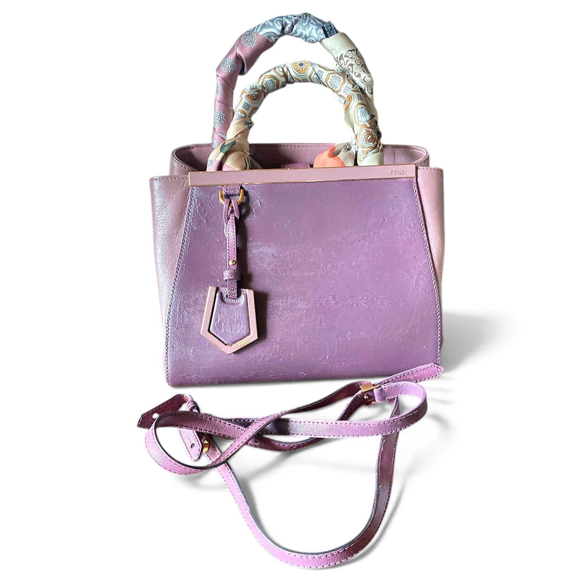 Peekaboo leather handbag