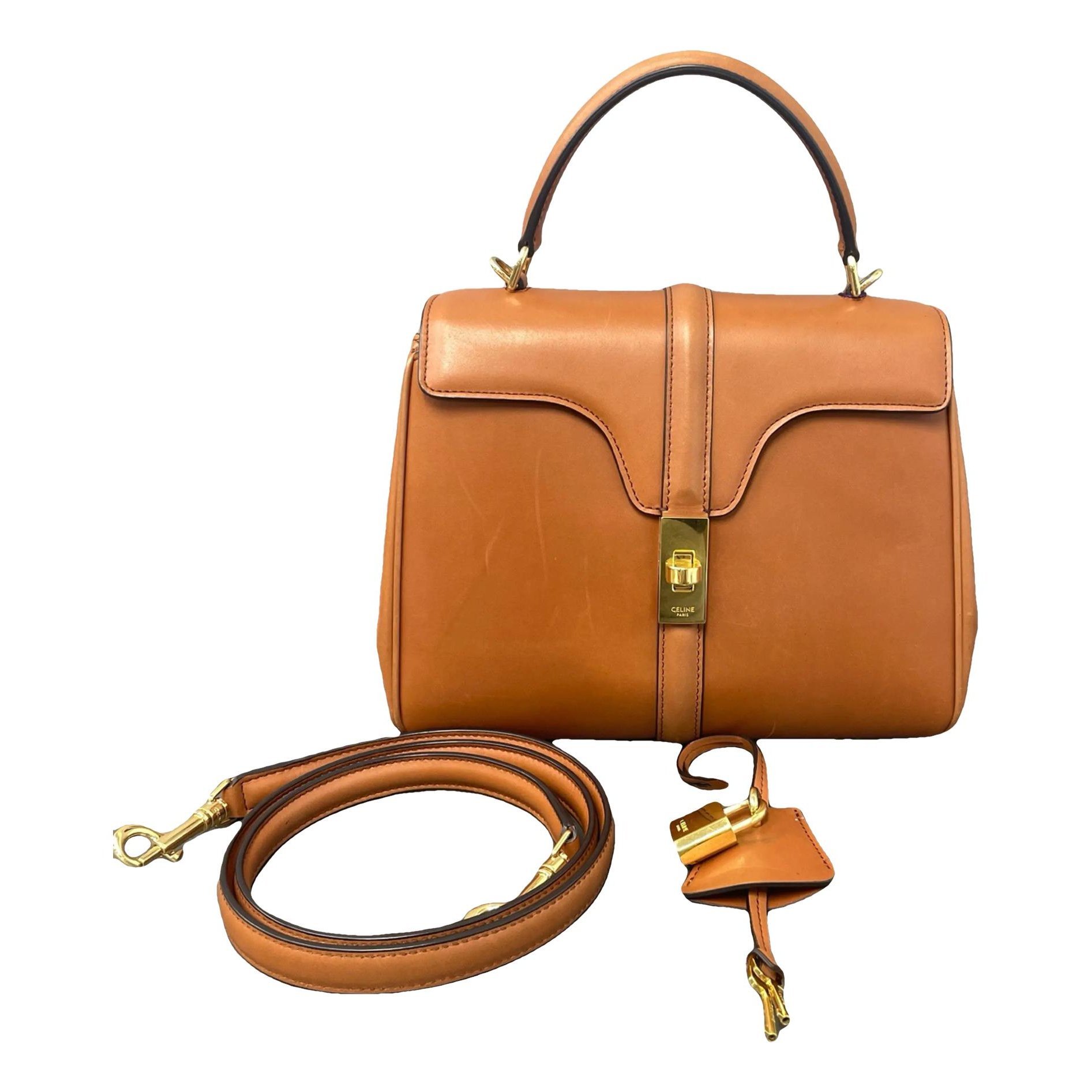 Sac 16 leather crossbody bag