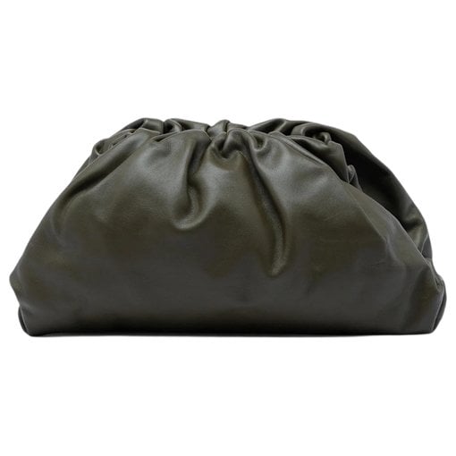 Pouch leather clutch bag