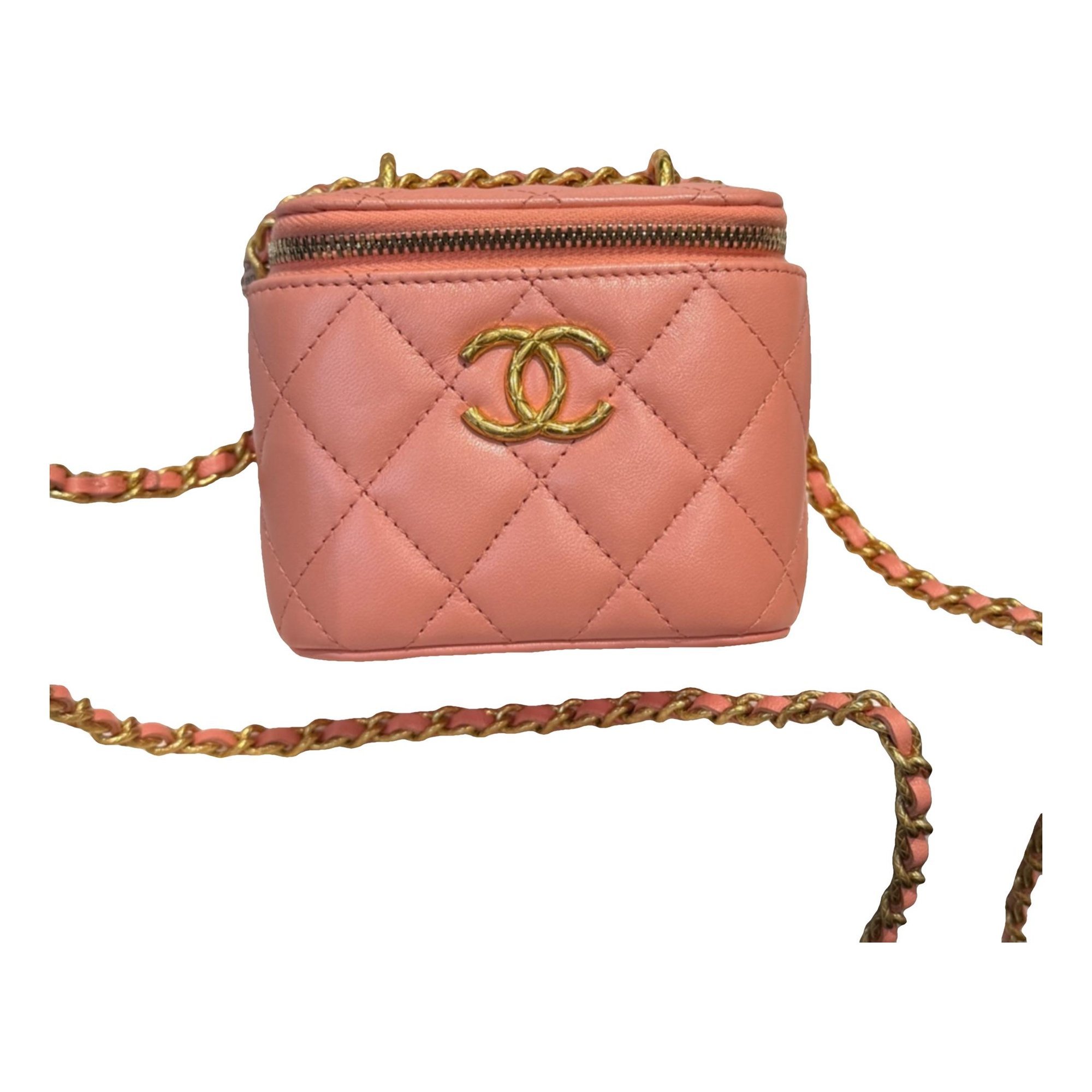 Trendy CC Vanity leather handbag