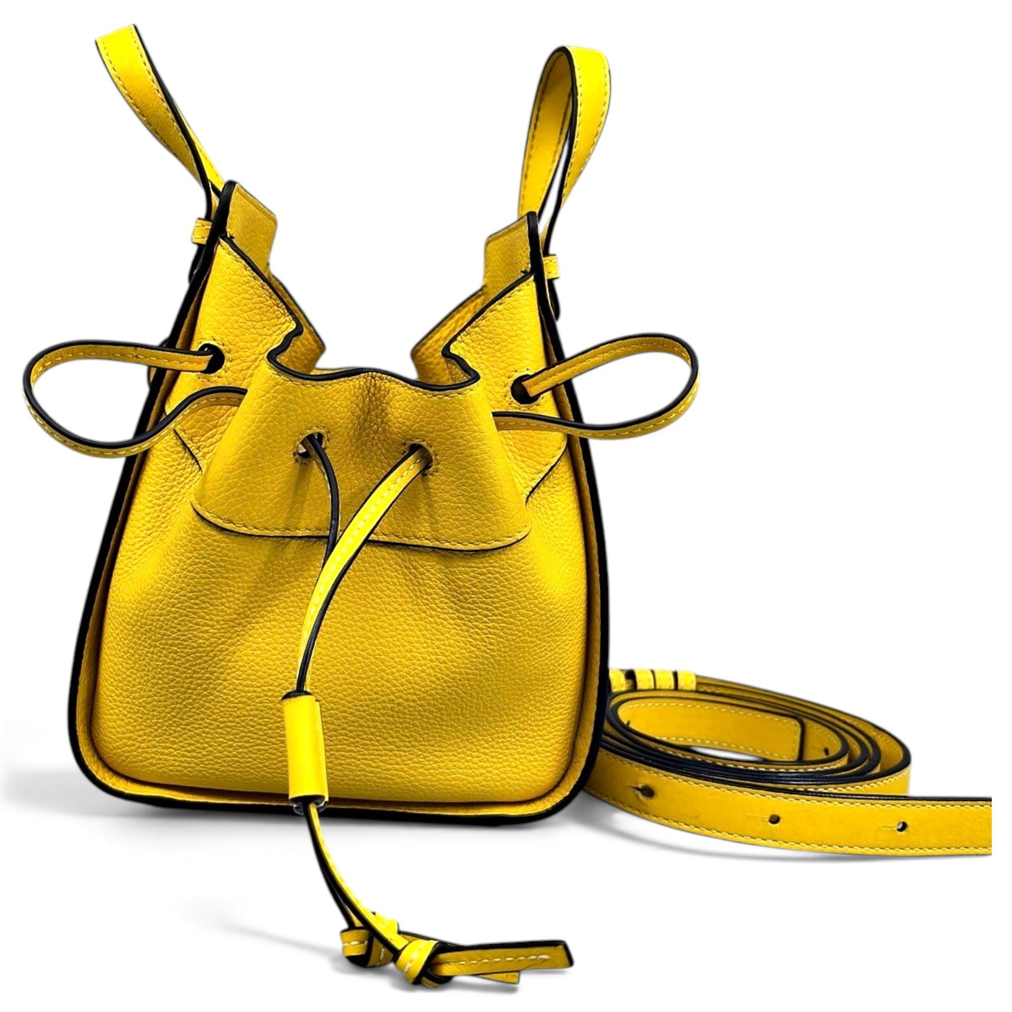 Hammock leather handbag