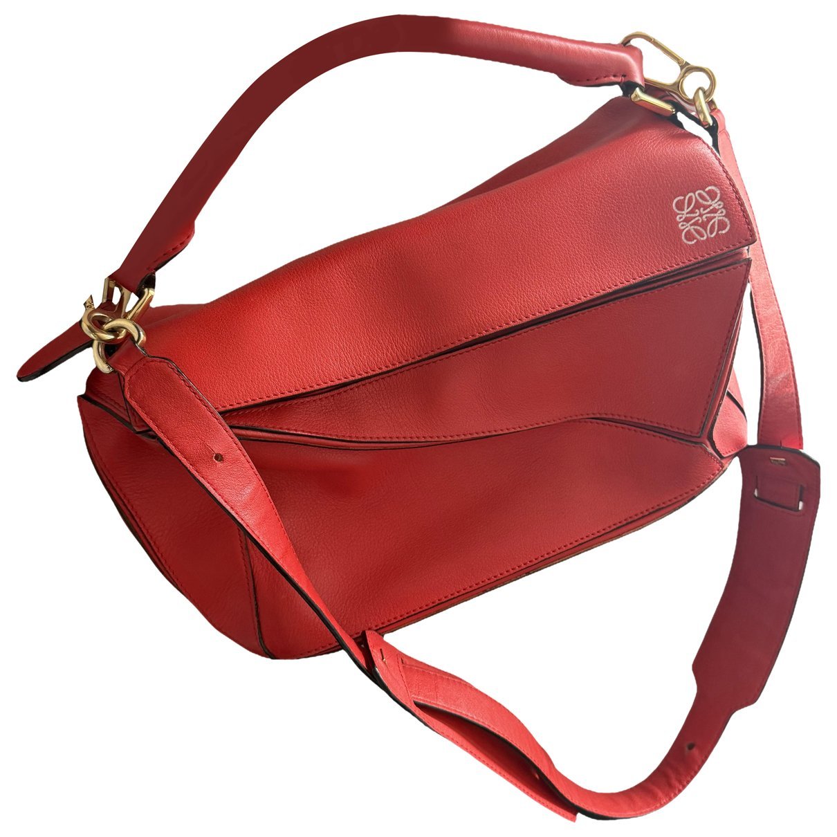 Puzzle leather bag