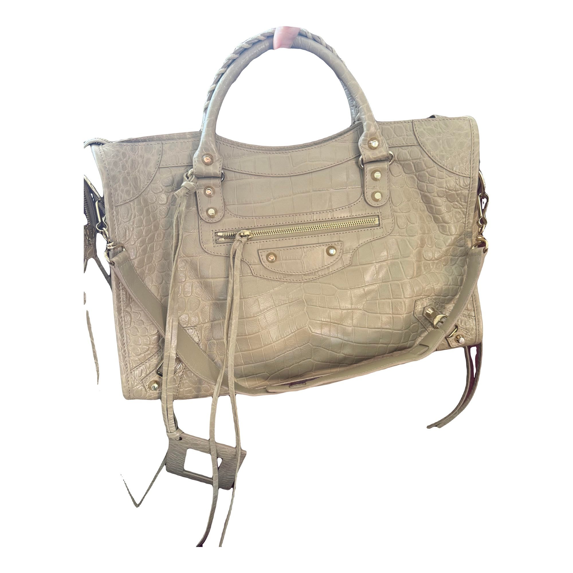 City pony-style calfskin handbag