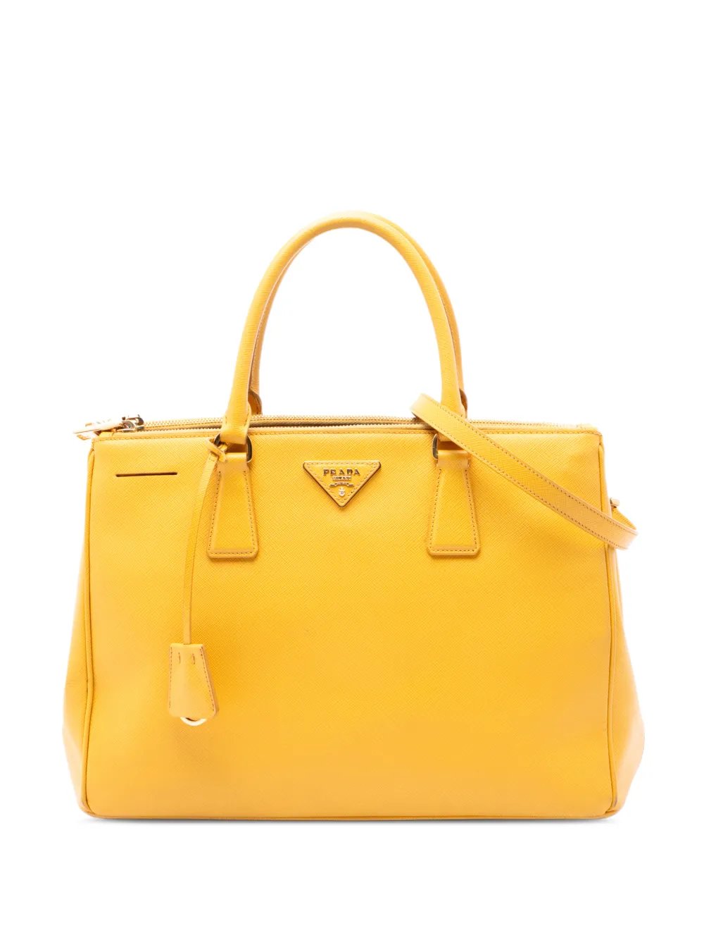 2010-2026 Medium Saffiano Lux Galleria Double Zip satchel