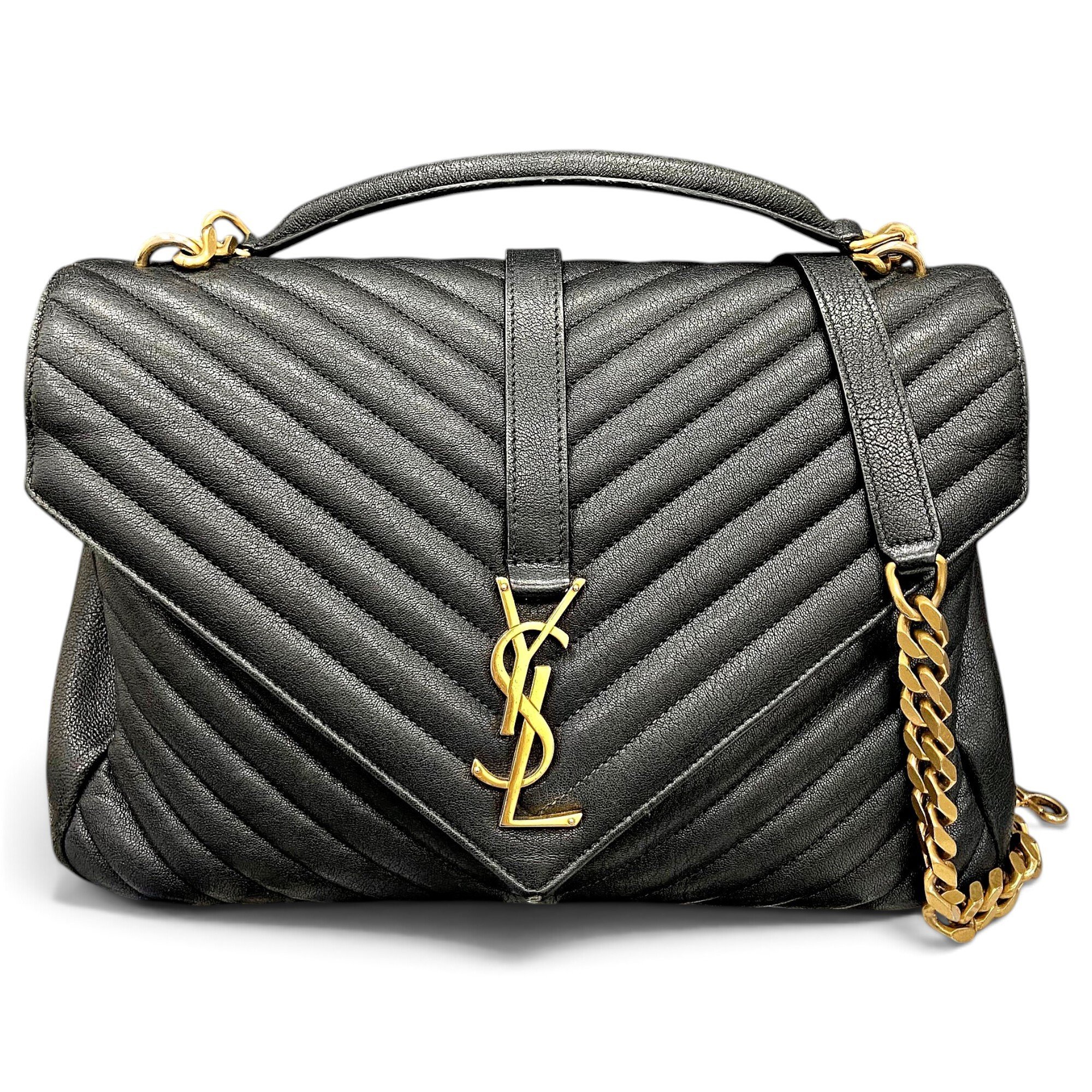 Collége monogramme leather handbag