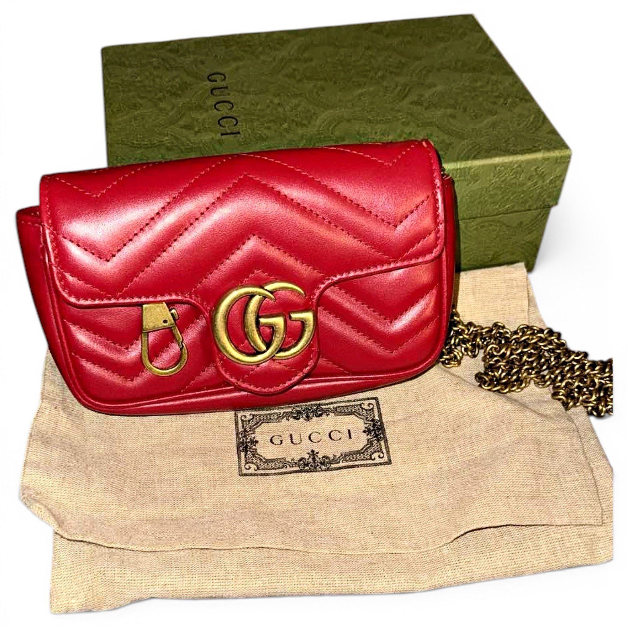 GG Marmont Flap leather crossbody bag