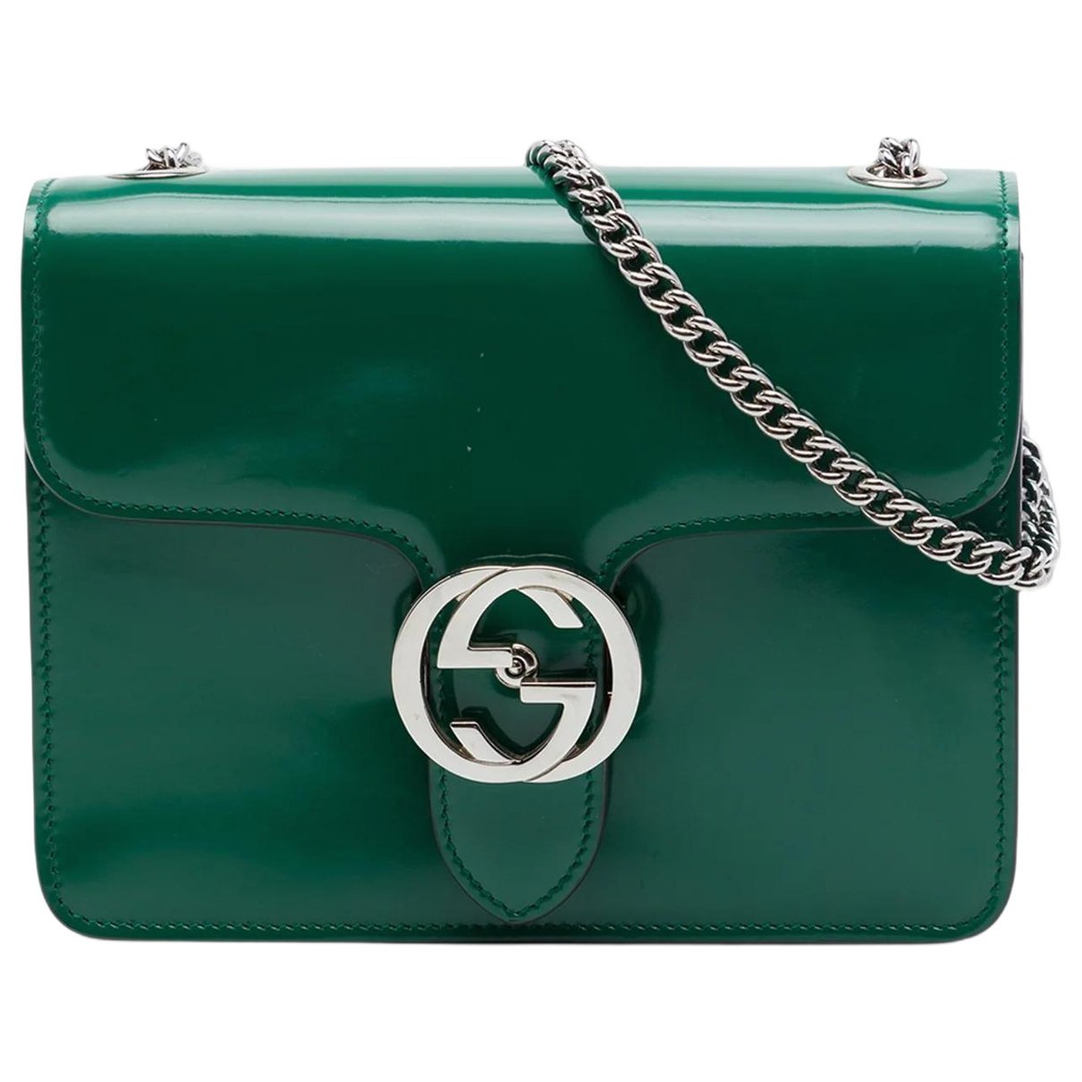 Interlocking leather bag