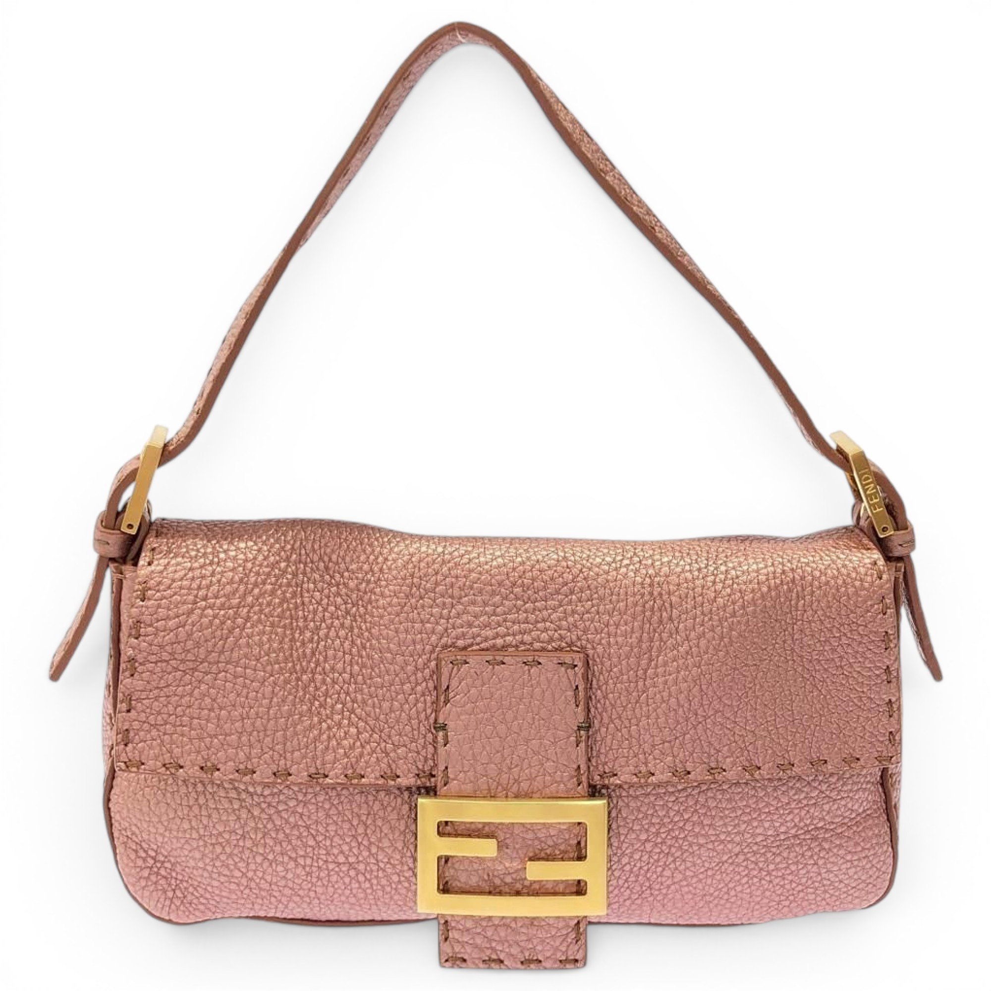 Baguette leather handbag