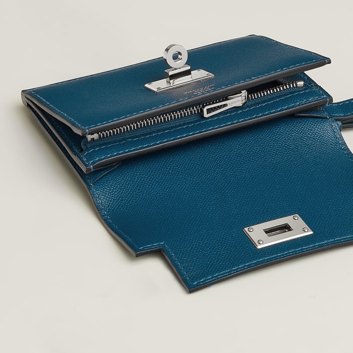 Deep Blue Kelly Pocket Slim Wallet