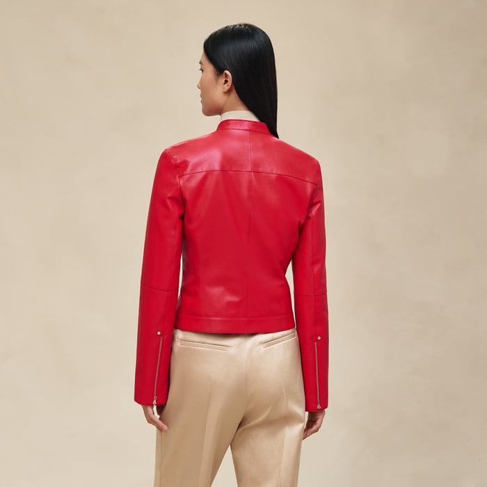 Rouge Tango Leather Biker Jacket