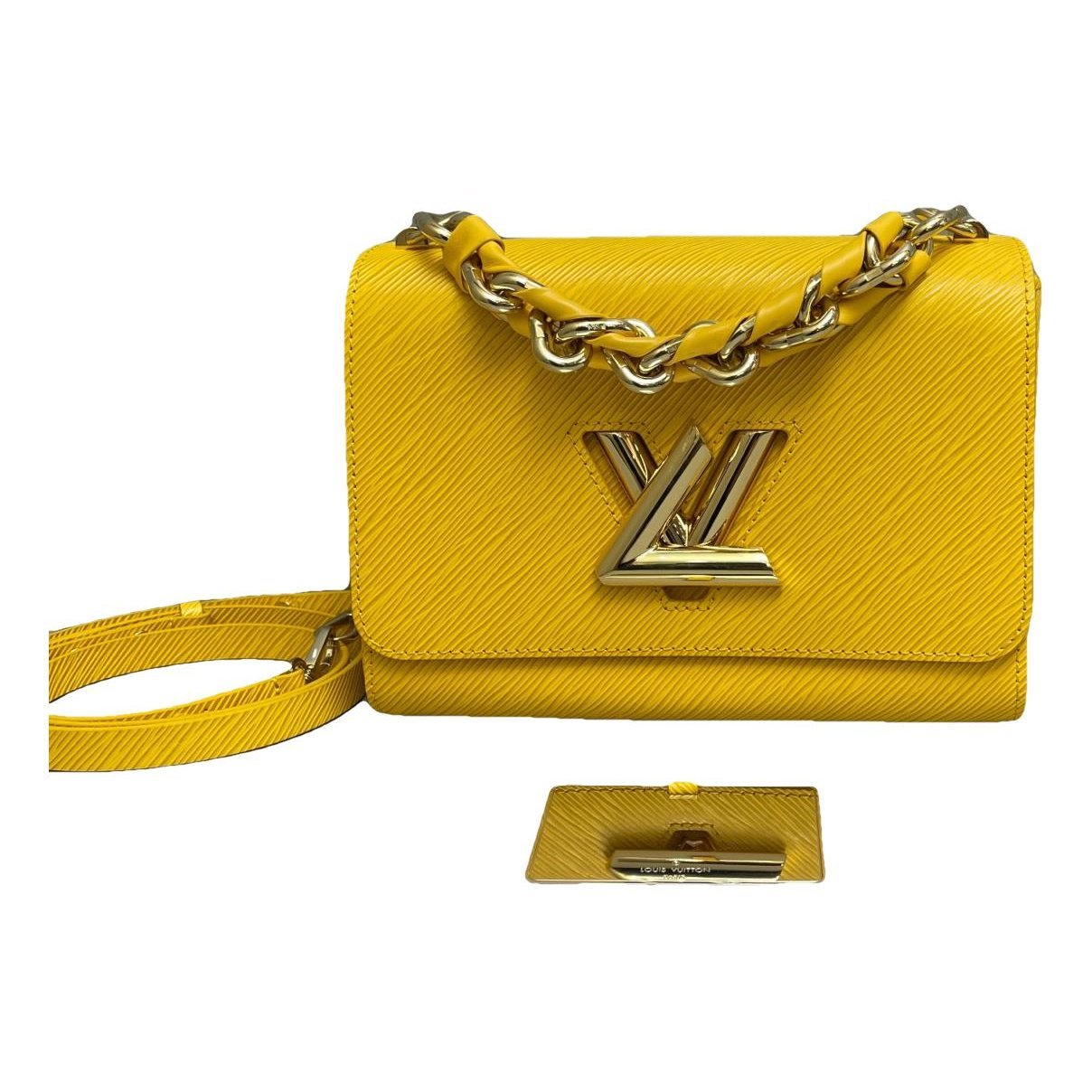 Twist leather handbag
