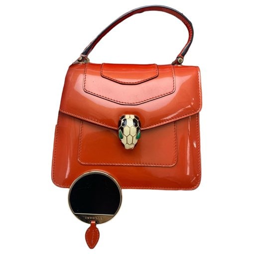 Bvlgari Serpenti patent leather handbag