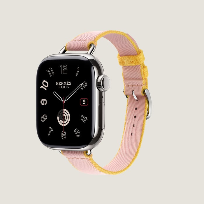 Band Apple Watch Hermès Single Tour 42 MM Twill Jump Attelage
