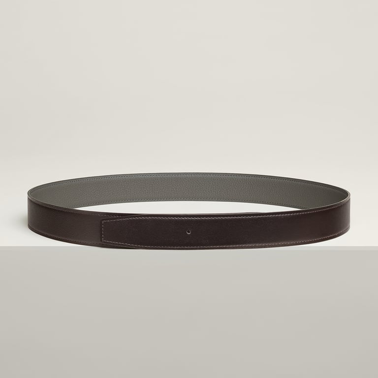 Reversible leather strap 32 mm