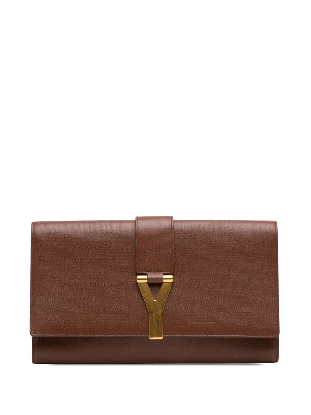 20th Century Textured Leather Chyc Ligne clutch bag
