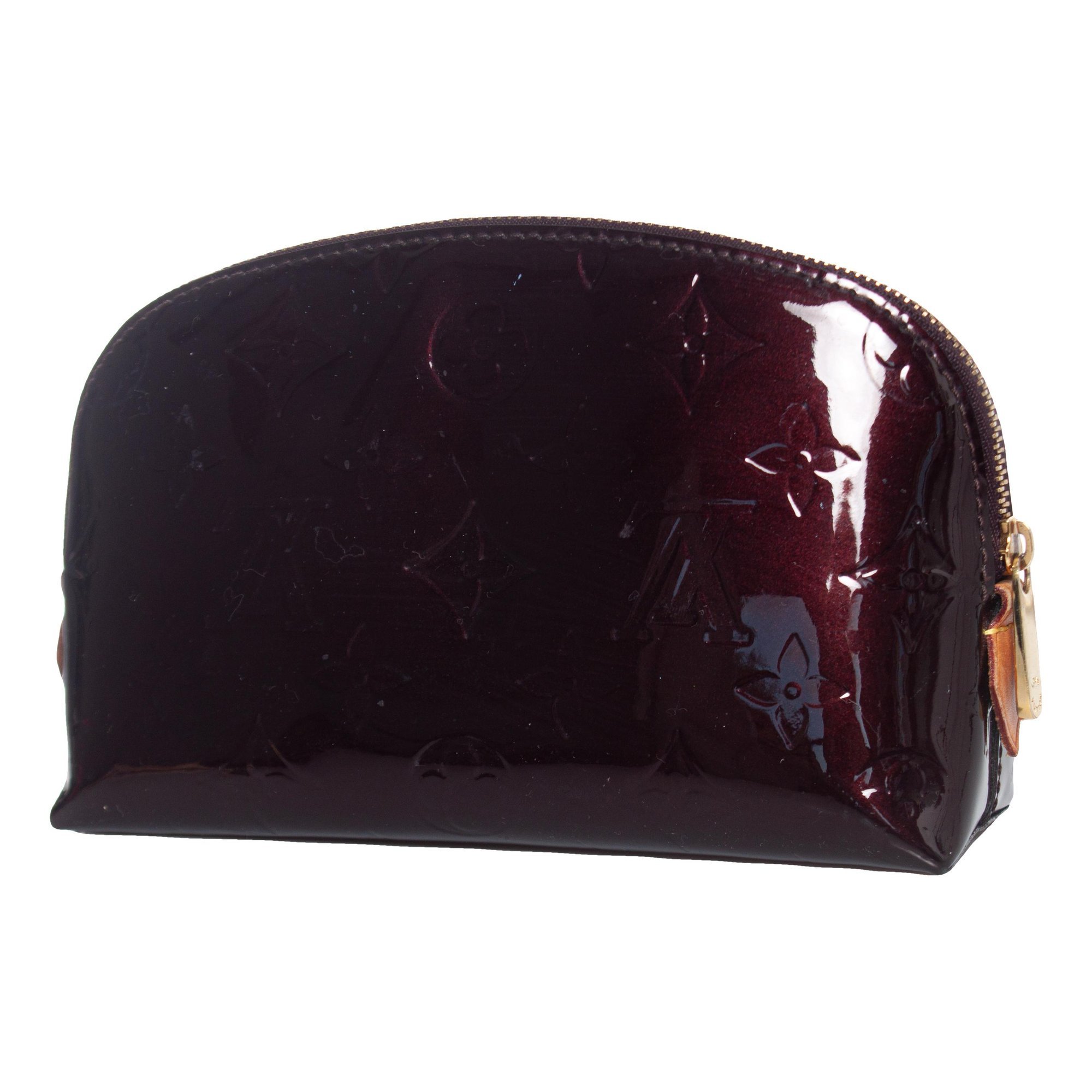 Patent leather clutch bag