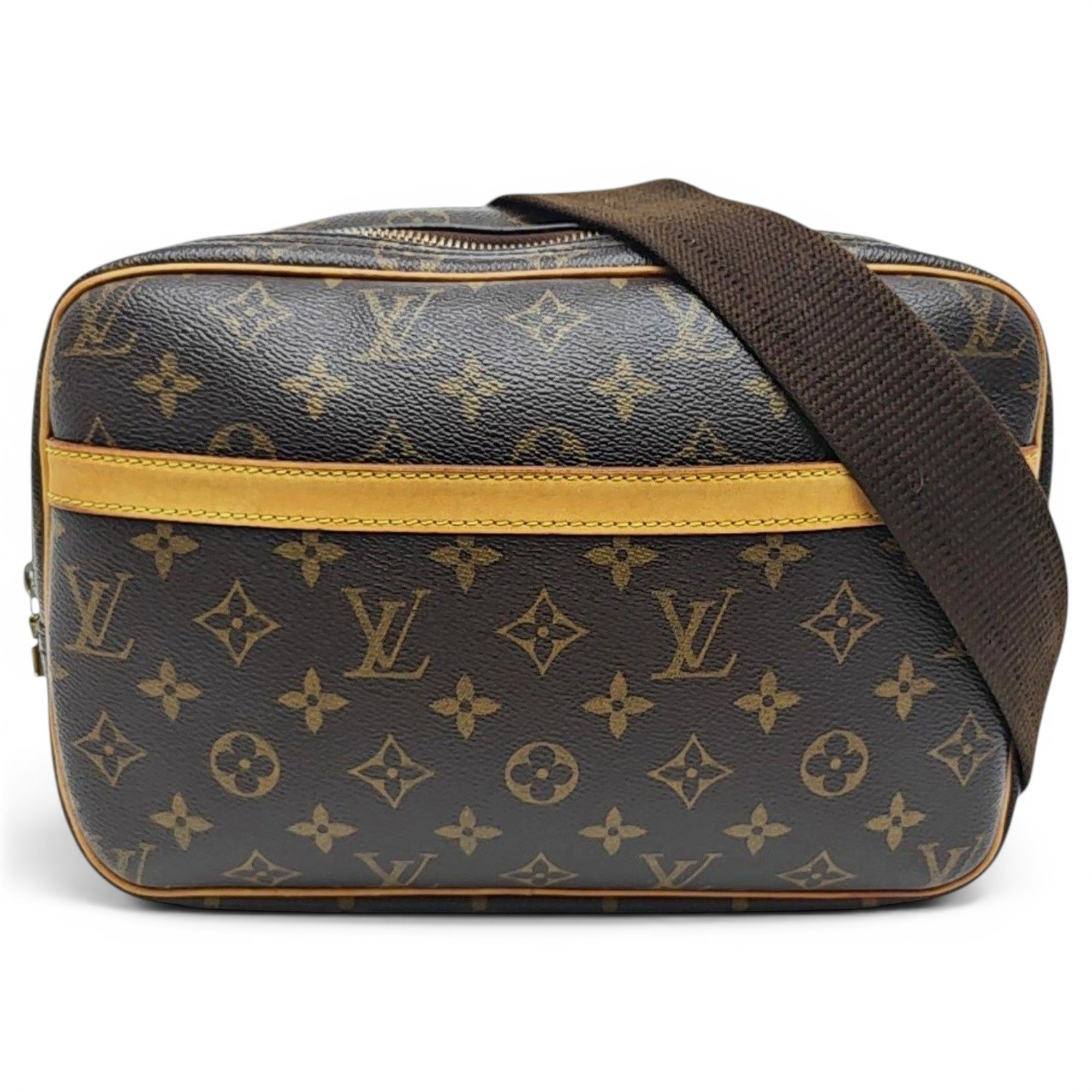 Reporter leather handbag