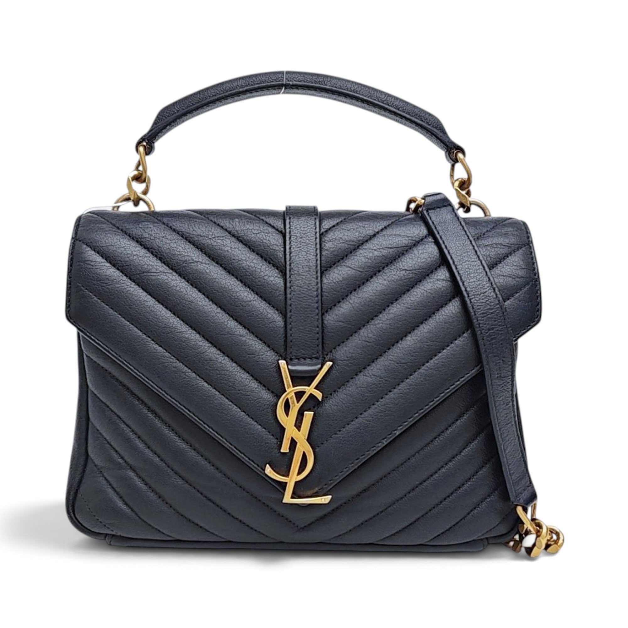 Collége monogramme leather handbag
