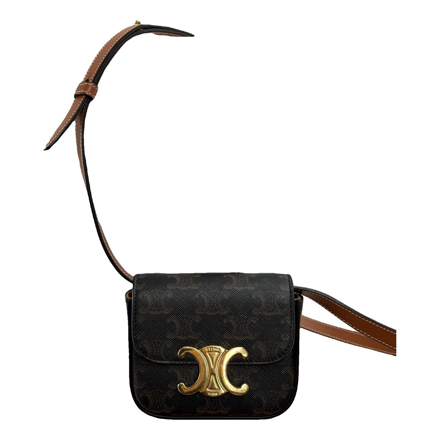 Triomphe leather handbag